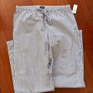 GAP Blue and White Striped Pajama Pants